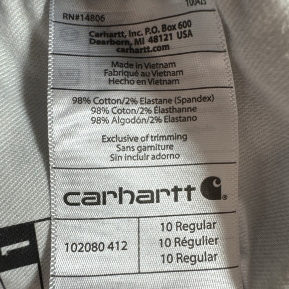 Carhartt Rugged Flex Loose Fit Pants Womens Sz 10 (32x30) Blue Utility Workwear - Picture 10 of 12